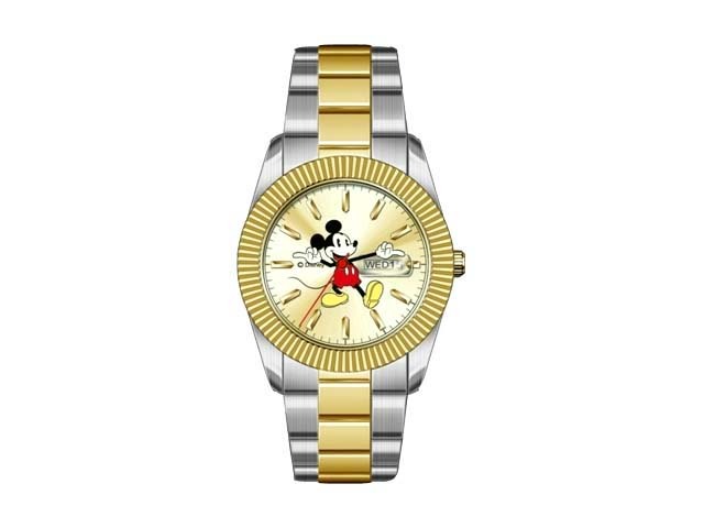 Disney】ミッキーウォッチ Mickey Watch メンズ腕時計 ゴールド ...