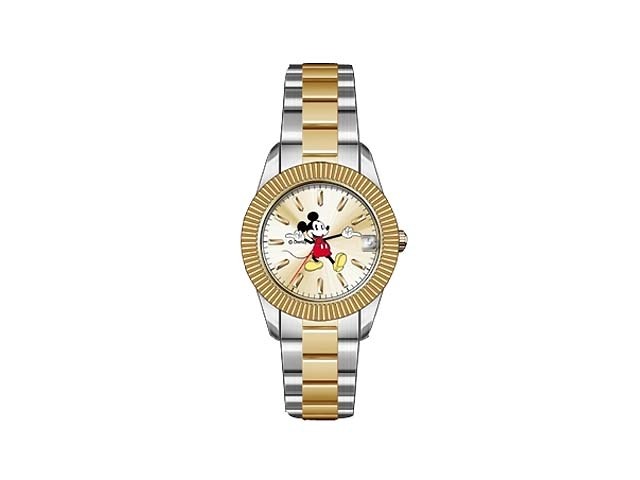 Disney】ミッキーウォッチ Mickey Watch メンズ腕時計 コンビ 