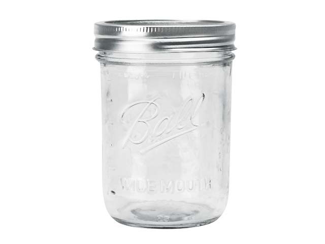 ball 【ボール】Mason Jar メイソンジャー 16oz ワイドマウス ガラス保存瓶 (500ml)-RINKY DINK