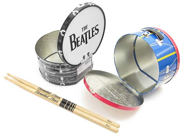 THE BEATLES【ビートルズ】バス ドラム型 ティン トート バッグ-RINKY DINK