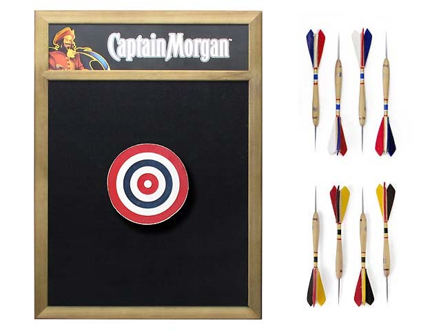 Belgian Darts Board & Captain Morgan Back Board