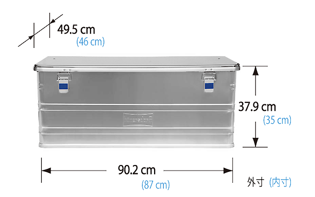 W90.2×D49.5×H37.9cm(内寸W87×D46×H35cm)