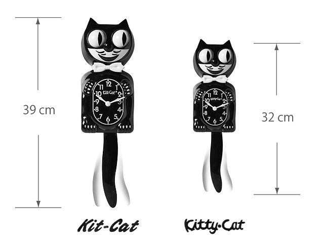 Kit-cat Klock】キット キャット クロック 黒猫 振り子時計 
