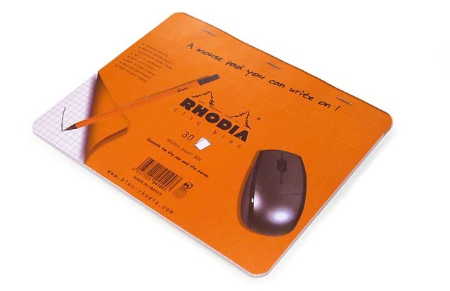A mouse pad you can write on !