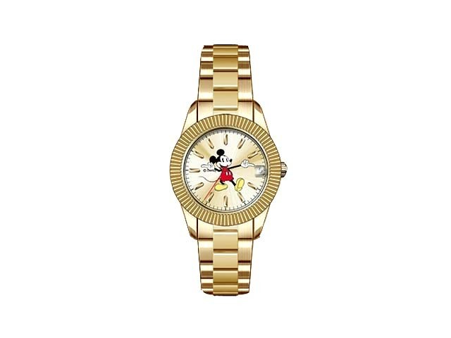 【Disney】ミッキーウォッチ Mickey Watch メンズ腕時計 ゴールド-RINKY DINK