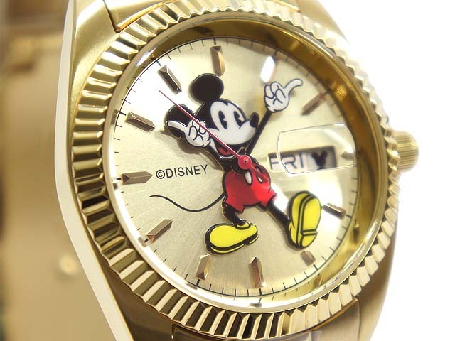 Disney ミッキーウォッチ Mickey Watch メンズ腕時計 ゴールド Apparel Watch Rinky Dink