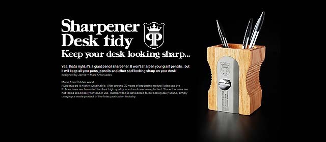 Suck UK 鉛筆削り型 ペン立て Sharpener Desk tidy-RINKY DINK
