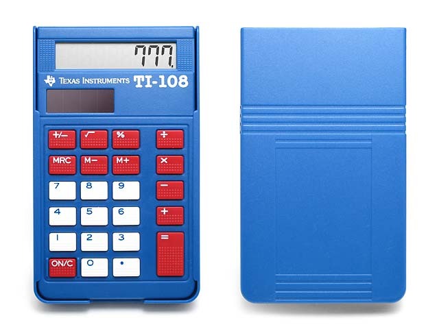 Texas Instruments 【テキサス インスツルメンツ】8桁 ポケット電卓 TI-108-RINKY DINK