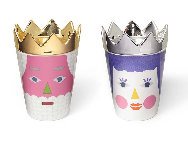 KING QUEEN CUP & DISH